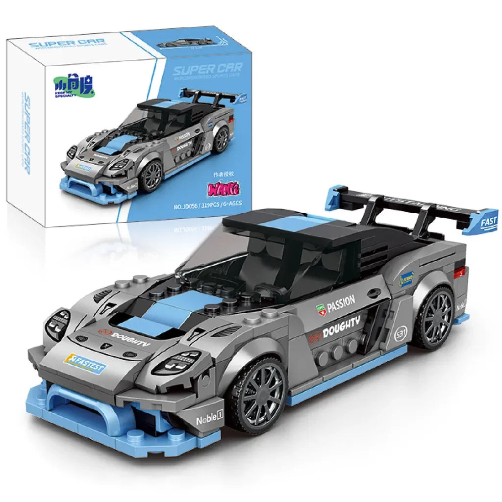 11 Types Speed Champions Car Hypercar Building Blocks MOC Construction Bricks Famous Sport Vehicle Toys Gift For Children Kids