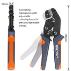 SN-01BM ratcheting wire crimping tool set with insulated terminals kit (310-1550pcs)