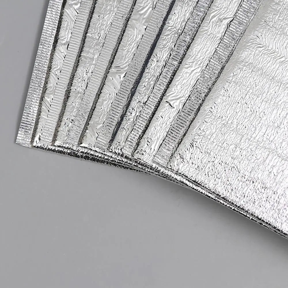 Aluminum Foil Thermal Insulated Food Delivery Bags 50pcs Pearl Cotton Liner, Multiple Sizes