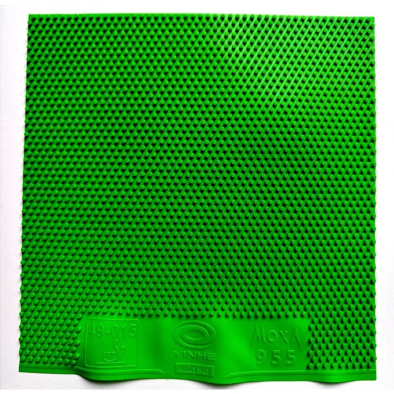 YINHE 955 Green Blue Cured Table Tennis Rubber Long Pimples OX Medium Particles 955 Ping Pong Without Sponge Rubber Anti-spin