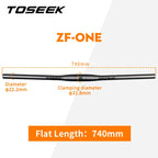 TOSEEK ZF-ONE Mtb Carbon Handlebar Bicycle Handlebar 31.8*580-720/740/760mm Matt Black Handlebars For Mountain Bike Accessories