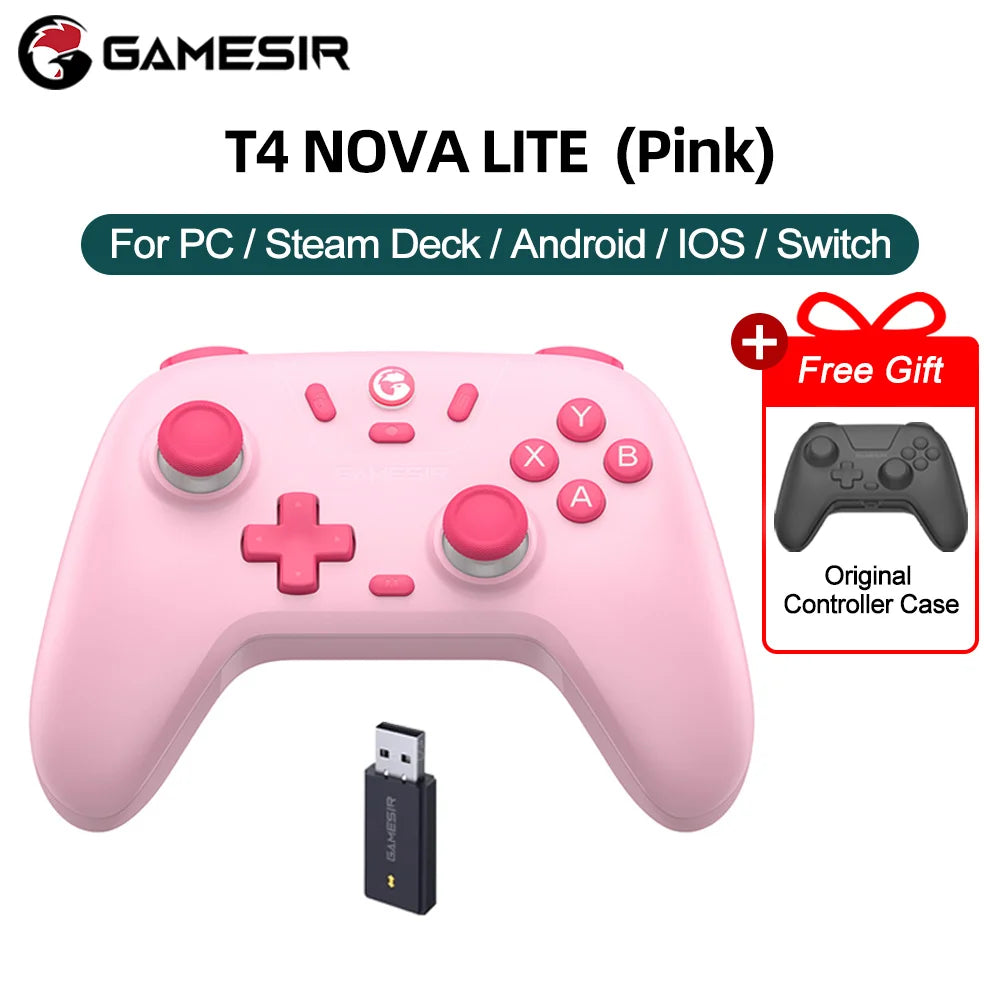 GameSir Nova Lite Wireless Controller Hall Effect Joysticks for PC Switch Android iOS - Blue