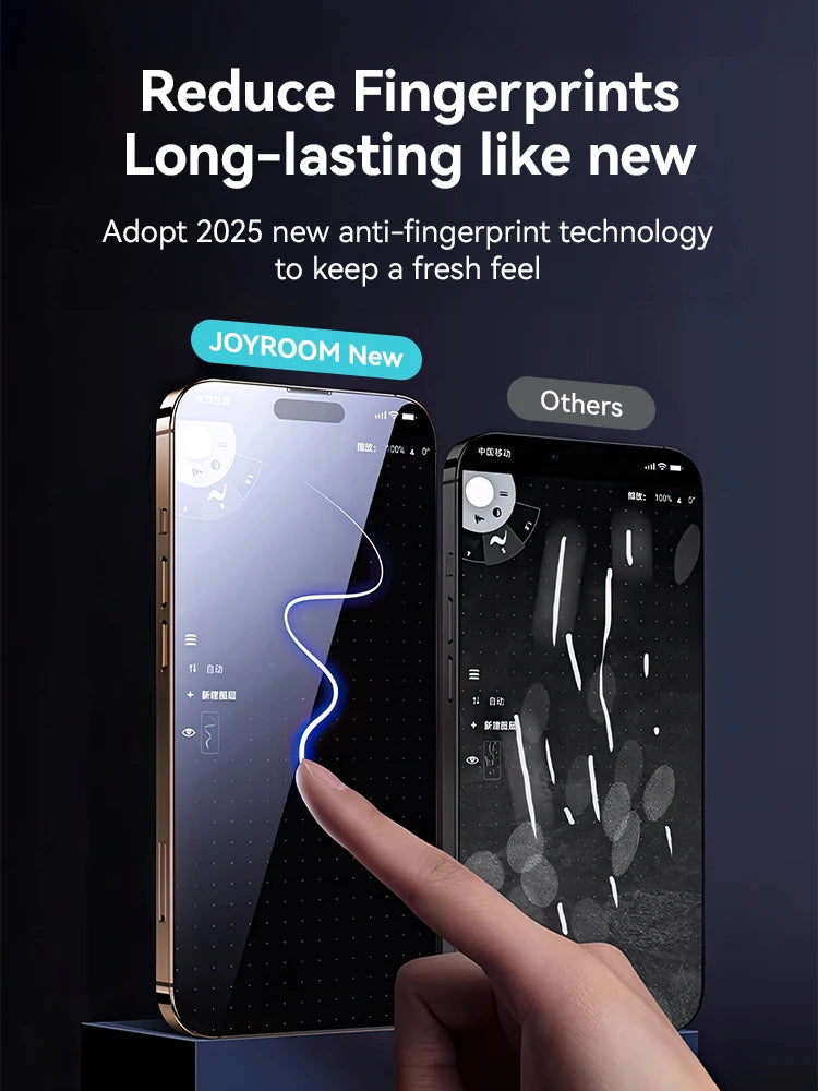 Joyroom 1/2PCS For iPhone 17 Pro Max Anti-Spy Glass Privacy Screen Protector Glass For iPhone 17 Pro 17 Air Tempered Glass Film