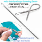 Durable and Rust Free Drawstring Threading Device, Quick Rebound Lace Webbing Waist Rope Device, Sewing Accessories