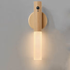 Smart Motion Sensor Night Light LED Rechargeable Magnetic Wall Lamp Portable for Hallway Bedroom Stairs Bathroom Cabinets Decor