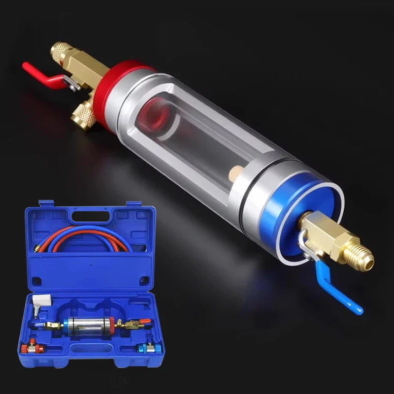 Automotive Air Conditioning Compressor Oil Filter And Refrigerant Oil Analyzer Filler Purifier for Cooling System Maintenance