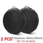1/2/4PCS Polyester Car Auto Wheel Tire Cover Protector Car Spare Tire Cover Tyre Wheel Covers For Vehicles Dustproof Tire Bags