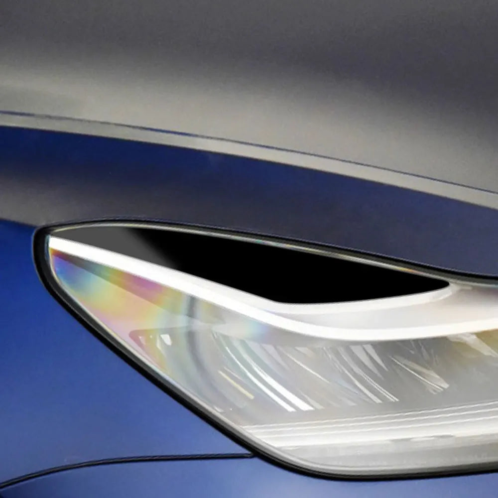 Car Front Headlight Eyebrow Eyelid Lid Trim Lamp Cover Sticker for Tesla Model 3 Model Y 2017-2023 ABS Car Styling Accessories