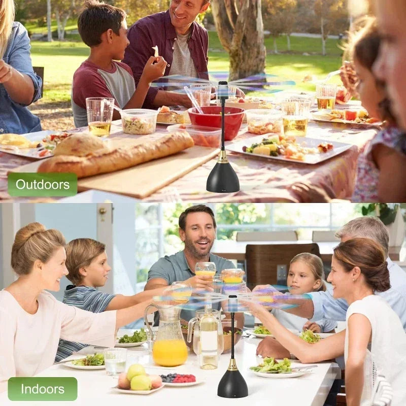 2/3pcs Fly Fans For Tables Effective Fly Repellent Fan Keeps Flies Away With Soft Blades USB  Picnic BBQ Party  Fly  Fans