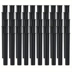50 Pack Black King-Size Plastic Tube with Squeeze Pop Top Caps Child Resistant Storage Tube Holder Waterproof