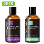 100ML Pure Plant Essential Oil Mint Bergamot Patchouli Citronella Lemongrass Chamomile Cedarwood For Reed Diffuser Humidifier