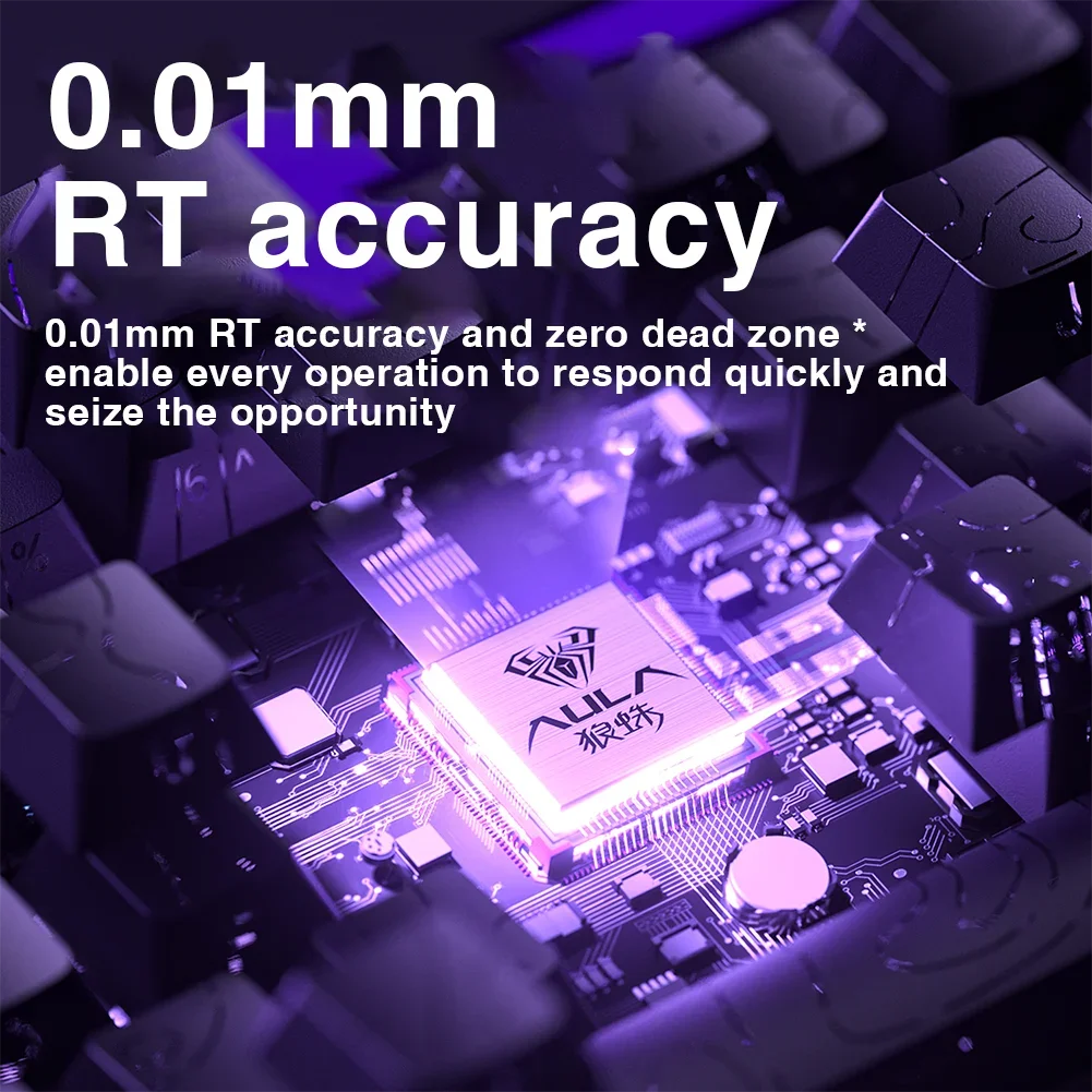 AULA HERO 68HE Magnetic Switch Keyboard RGB Gaming Mechanical Keyboard Rapid Trigger 8K Return Wired Esports Custom Keyboard