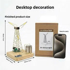 Windmill Light DIY Material Package, Desktop Decoration Glowing Ornaments, Super Atmospheric and Fun Gifts