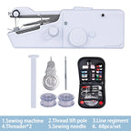 Portable Manual Sewing Machine Handheld Rope-free Electric Quick Build DIY Apparel Supplies Arts Crafts Home Garden Embroidery