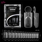 BNG 140Pcs Dual Forms with Inner Arc Line Oval Square Coffin Upper Forms for Quick French Matte  Nail Molds for Nail Extensions