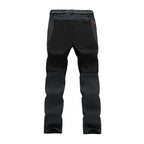 EUMERGX Men Winter Fleece Pants Warm Waterproof Hiking Pants Outdoor Camping Climbing Skiing Soft Shell Windproof Rain Trousers