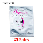 25/50/100Pairs Eye Patches Under Eyelash Pads for Building Hydrogel Paper Patches Lint Free Stickers for False Eyelashes LAUKISS