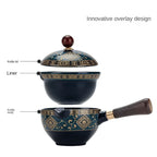Swing Tea Artifact Lazy Kung Fu Tea Set Portable Xiaoyao Teapot Teaware Kitchen Dining Bar Home Garden