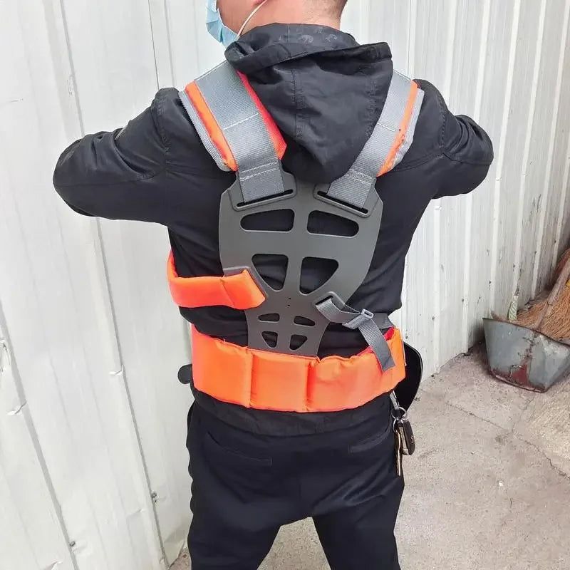upgrade Lawn Mower Harness Strap Adjustable Grass Trimmer Strap Double Shoulder Strap Labor Saving Increase Mower Shoulder Strap
