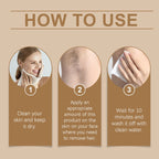 Coconut Hair Removal Cream for Body Face Legs Armpits Fast Gentle Depilatory Cream Women Men Sensitive Skin No Irritation 100g