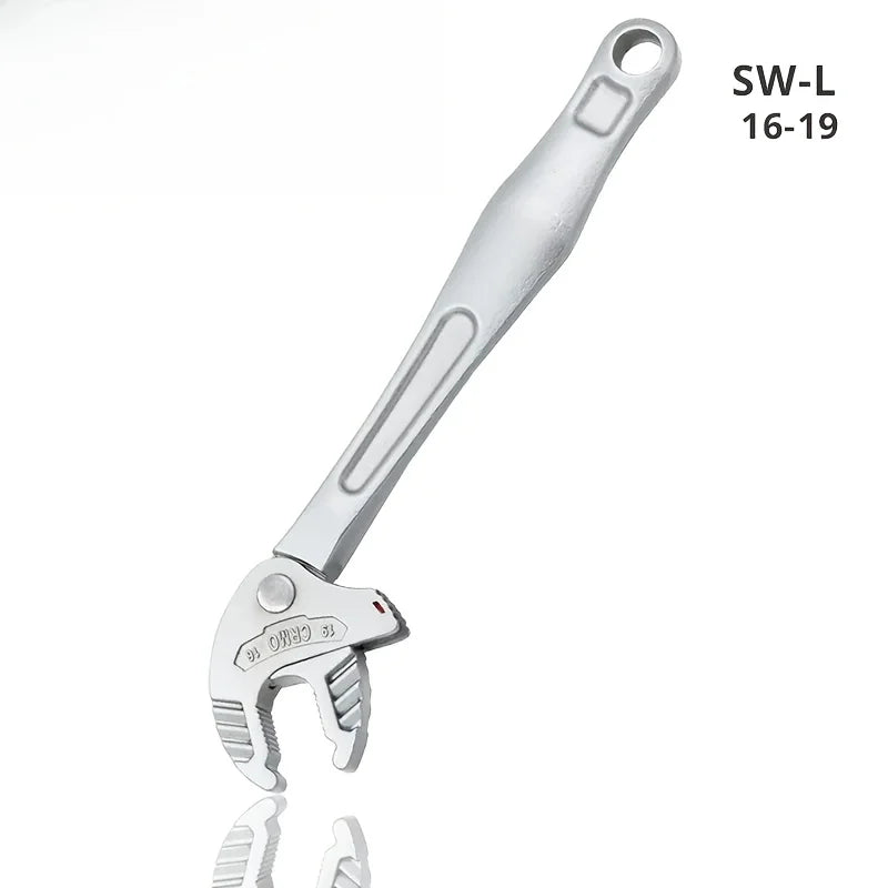 Heavy-Duty Industrial Crab Claw Wrench Self-Adjusting Ratchet Wide Jaw for Automotive Piping Manufacturing
