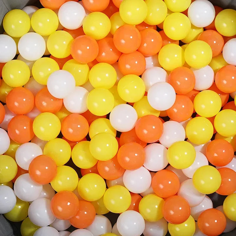 100 Pcs Eco-friendly Colorful Ball Pit Soft Plastic Ocean Ball Water Pool Ocean Wave Ball Outdoor Toys For Children Kids Baby