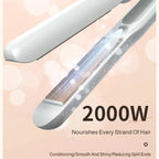 2-in-1 Wireless Curling Iron/Straightener with USB Rechargeable and Four Temperature Controls  Mini Portable Corn Puff Volumizin