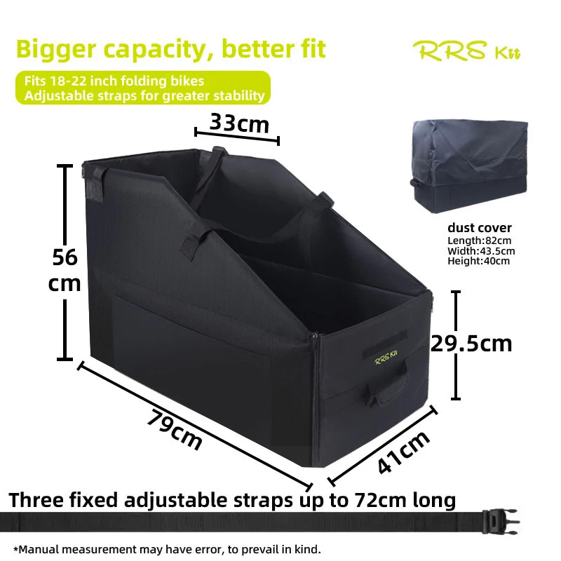 RRSKIT Collapsible Bicycle Loading Bag Dustproof Waterproof Storage Bag (for Brompton 14-16 inch, Dahon ruhm 18-22 inch bikes)