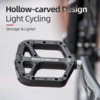 ROCKBROS Bicycle Pedals Ultralight Sealed Bearings Nylon Bike Pedals Anti-Slip MTB Road Flat Platform Cycling Pedal Accessories
