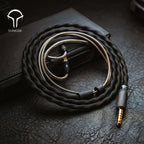 Yongse BlackSea Litz Coaxial Structure Single Crystal Copper And Silver-plated Single Crystal Copper ＆ Graphene Earphone Cable