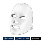 Rechargeable Facial LED Mask 7 Colors LED Photon Therapy Skin Rejuvenation Anti Acne Wrinkle Removal Beauty Mask Skin Brightenin
