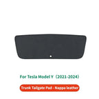 For Tesla Model Y Juniper / Model 3 Highland Trunk Tailgate Guard Pad PU Leather Trunk Protective Anti-dirty Pad Car Accessories
