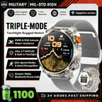 2026 New Fashion Luxury 1100mAh Battery 1.7-inch HD Screen Compass Wireless Call Flashlight 100+Sports Outdoor Sports smart