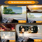 Universal Car Sun Visor With Polarized Glare Protection Driver's Anti-Glare Mirror Visor Portable Foldable Car Visor