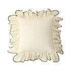 45X45cm Home Decor Cotton Ruffles Pillow Cover Sofa Decorative Cushion Cover Beige Pink Princess Throw Pillow Case Pillowsham