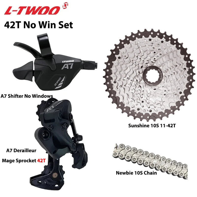 LTWOO A7 1X10S Groupset 10 Speed Shift Lever Derailleur SUNSHINE Cassette 36T 42T 46T 50T VXM Chain for MTB Mountain Bike Parts