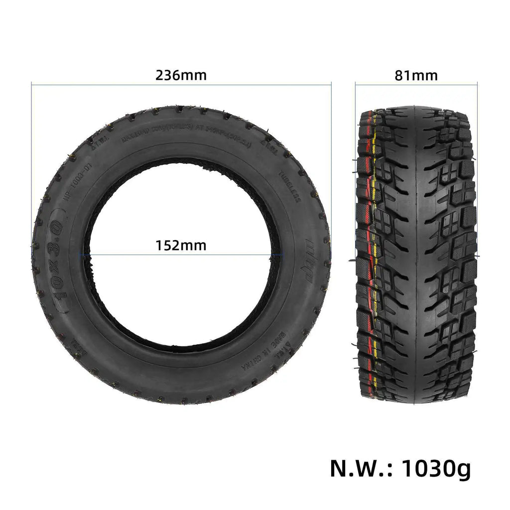 10 Inch 10x3.0 Self-repairing Tubeless Gel TIre 80/65-6 255*80 For Zero 10X Kaboo WOLF WARRIOR 11 MANTIS 10 Vacuum Tyre Parts