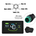 UART2 H6C Electric Bike LCD Display Speedometer Meter 24V-60V, 5/6 Pin Plug Options