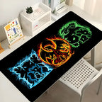 Gaming Mouse Pad Kawaii Mousepad Gamer Desk Mat Cartoon P-pokemonS Keyboard Pad Computer Table Surface For Accessories Mausepad