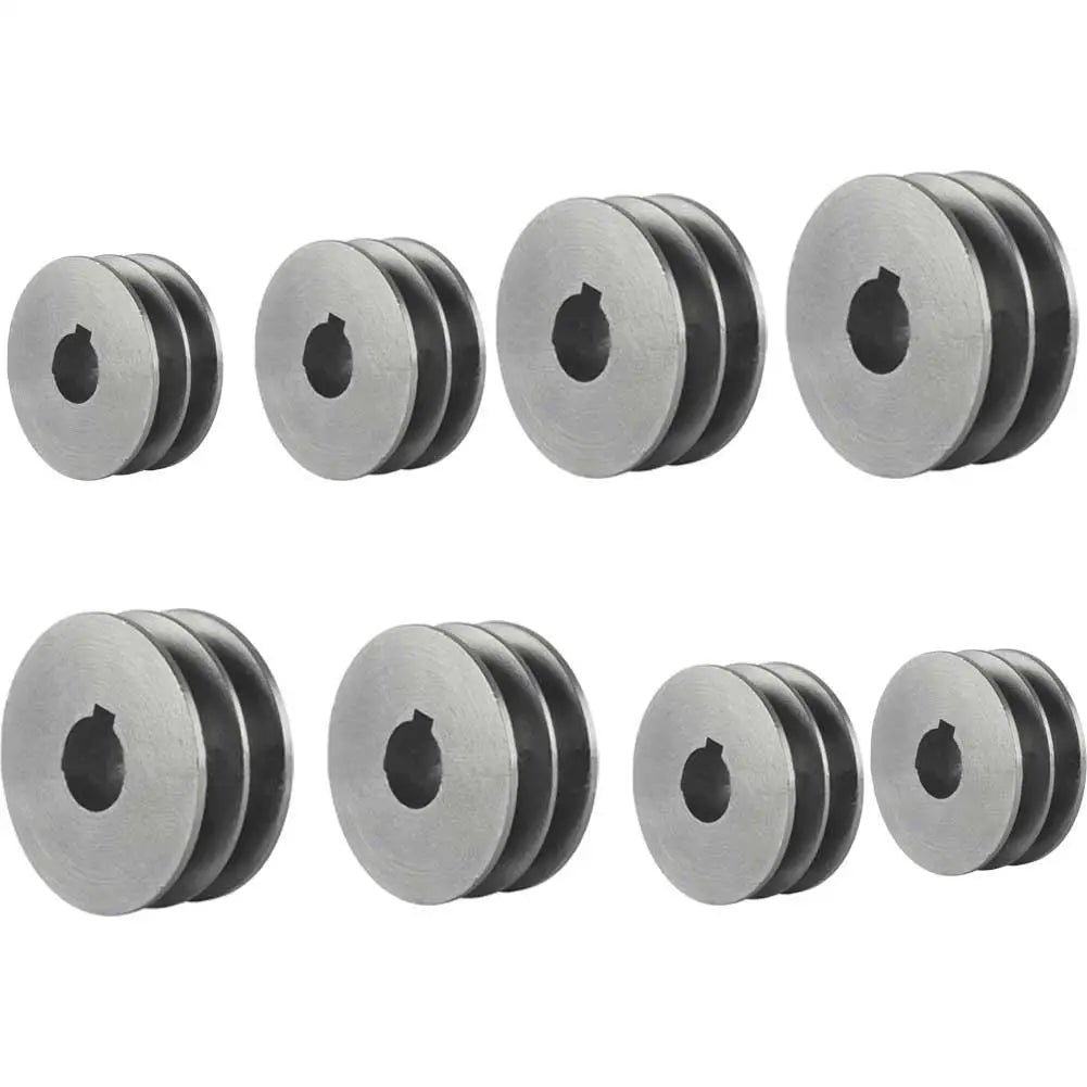 For A Type V Belt V Belt Pulley Dia 50mm 100 Cast Iron Double Slot Pulley Power Tool Accessory V Belt Pulley A Type