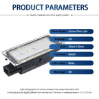 2Pcs Car LED License Number Plate Light White For Renault Trafic 3 (X84) 2014 2015 2016 2017 2018 2019 2020 Canbus Error Free