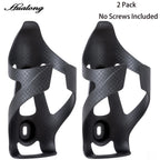 HUALONG Bike Water Bottle Holder Nylon Add Carbon Fiber Water Bottle Cage Road MTB Gravel Bikes Bicycle Water Bottl Drink Cup Ho