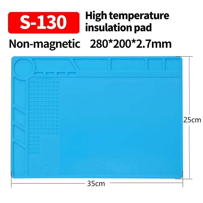ESD Insulation Heat-resistant Repair Silicone Pad for Parts and Tool Storage Welding BGA Soldering Station Repair Work Pad Tool