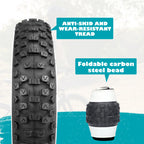 ZUKKA 2 Pack 20x4.0 inch Fat Bike Tire for Electric Bike Fat Bicycle Tire 4.0 inch Mountain Bike Tire