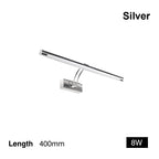 Modern Interior Wall Lamp 80 100cm Led Apply wall light Black Silver Bathroom Lighting Wall Mounted Picture Light Wall Sconce