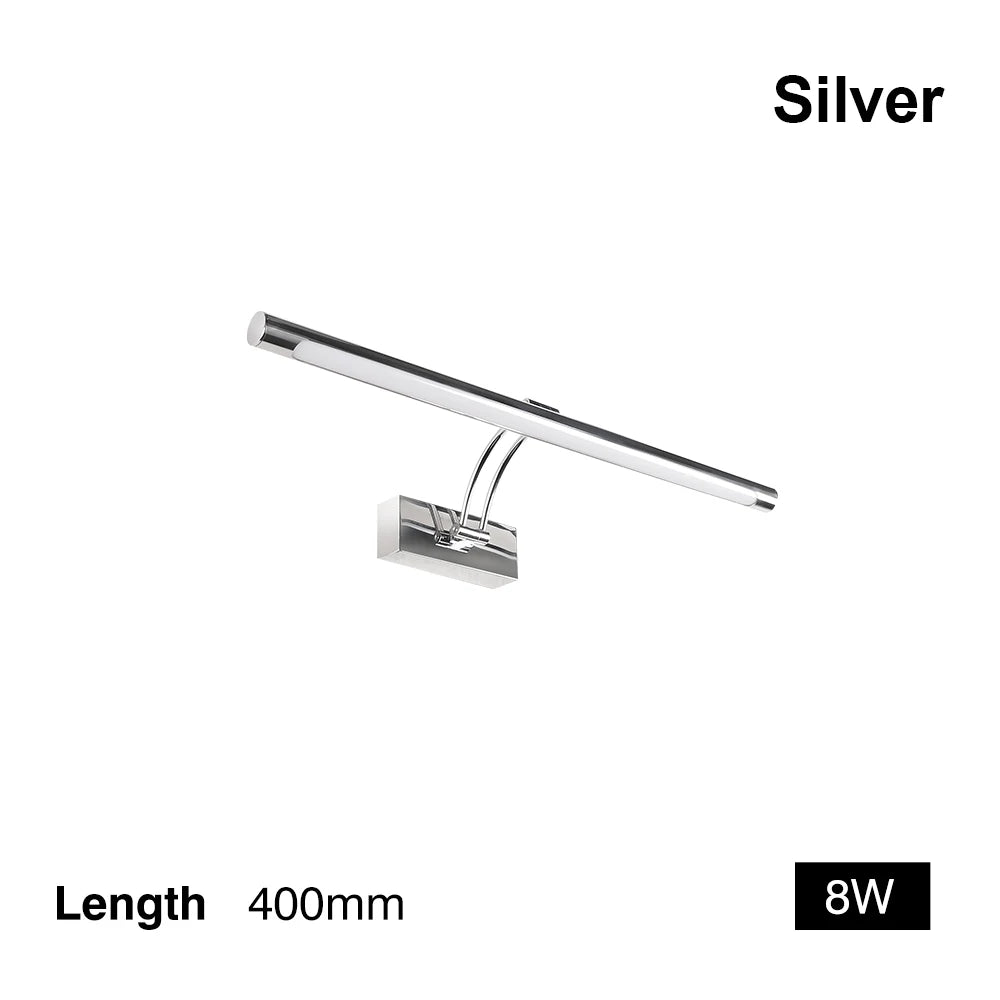 Modern Interior Wall Lamp 80 100cm Led Apply wall light Black Silver Bathroom Lighting Wall Mounted Picture Light Wall Sconce