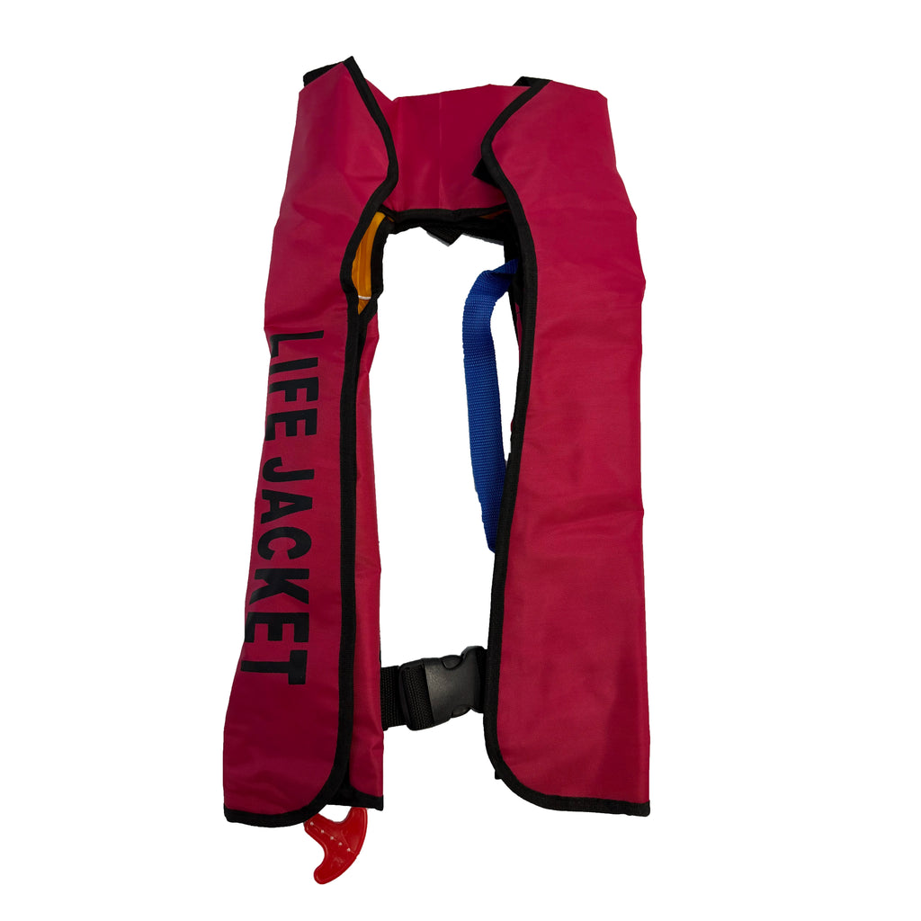 Automatic Manual Inflatable Life Vest for Fishing Surf Swimming Raft Boat Paddleboard Survival Jacket Rafting Boating No Bottle