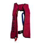 Automatic Manual Inflatable Life Vest for Fishing Surf Swimming Raft Boat Paddleboard Survival Jacket Rafting Boating No Bottle