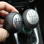6-Speed Gear Shift Knob for Renault Duster 2010-2016, PU Leather, 1pc