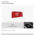 BMW 5 Series G60/G70 X3 G45/G48 2025-2026 Carbon Fiber Start Stop Button Trim Sticker